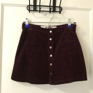 button down skirt